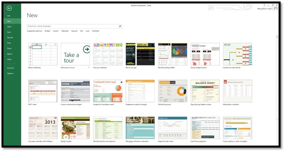 template Microsoft Excel