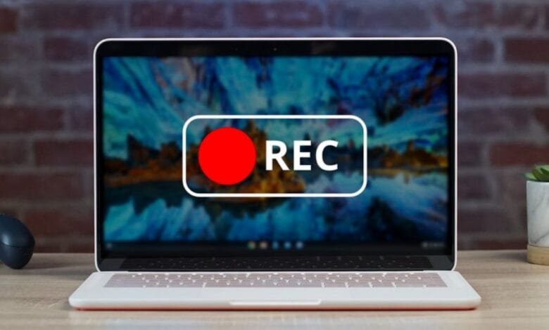 merekam layar laptop