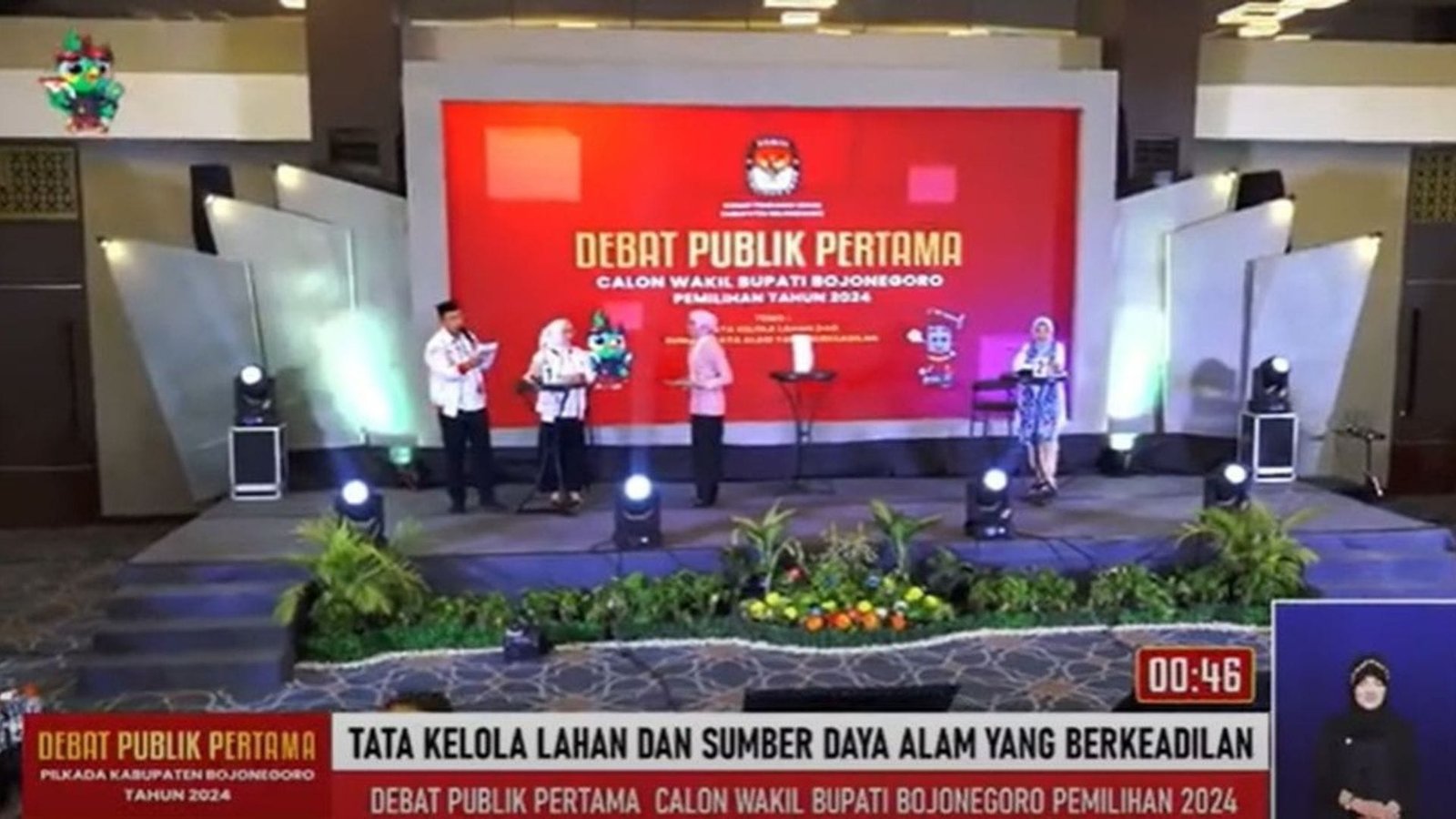 Debat Pilbup Bojonegoro tahun 2024
