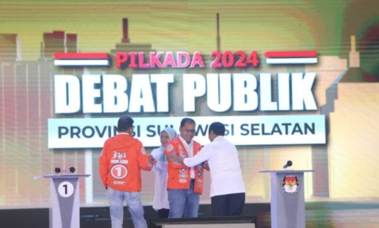 Debat perdana pilkada Sulsel 2024